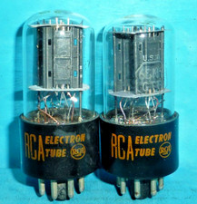 2 tubi RCA 6SN7GTB test buoni