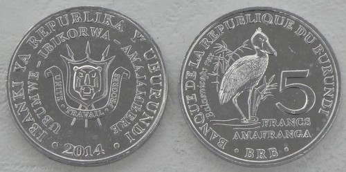 Burundi franchi moneta - burundi,
