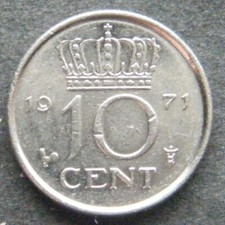 Olanda, 10 centesimi 1971