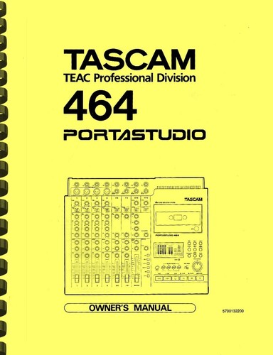 Tascam 464 portastudio 1 - tascam,
