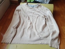 Maglione Nike vintage uomo XL crema manica lunga Y2K adulto felpato