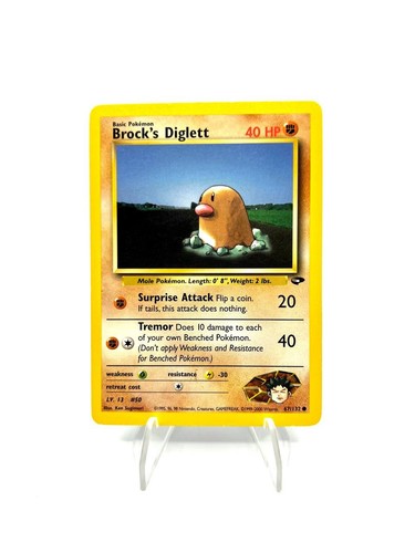 Carta pokemon brock - carta,