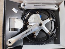 NOS NIB guarnitura Campagnolo Mirage silver corone black 9 velocità 170mm 52-42