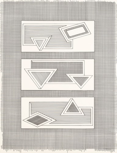 Frank stella grid stack - grid, 22x30