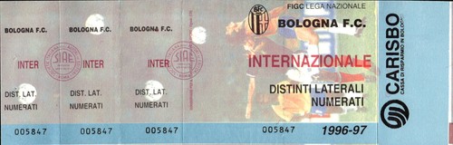 Biglietto calcio bologna c - biglietto,