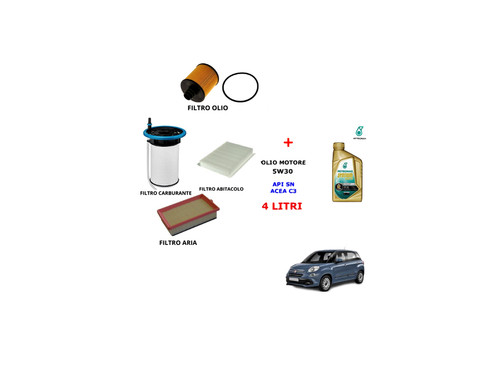 Kit tagliando fiat 500 6 - l, 1.6