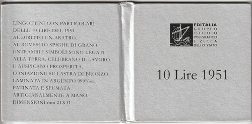 Editalia lingottini lire - editalia,