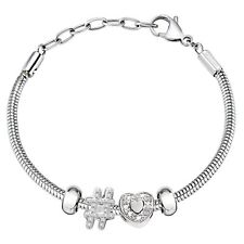 Bracciale MORELLATO DROPS Donna SCZ1003 bracelet acciaio COMPONIBILE CUORE