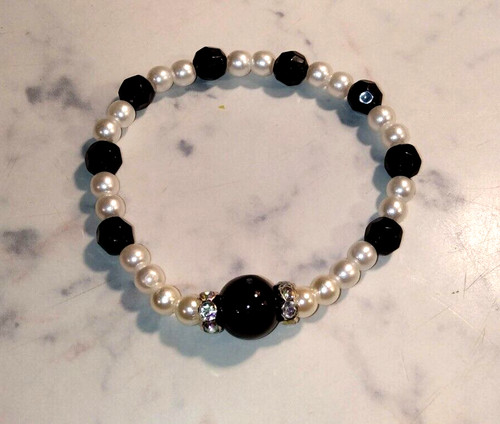 Bracciale perle 6mm squadra - perle,