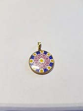 Ciondolo Murrina oro 18 kt e vetro di Murano, Nuovo