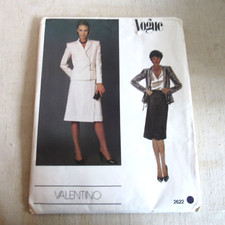 Modello da cucire vintage Vogue #2622 Valentino TG 14 FF/Completo