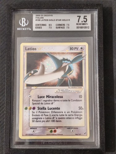Carta pokemon latios gold - carta,