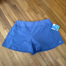 Pantaloncini sportivi Coolibar donna grande Slam tennis sottaceto palla blu taglia XXL