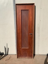 PORTA ANNI 50/60 IN LEGNO TAMBURATO CON VETRO A SPECCHIO