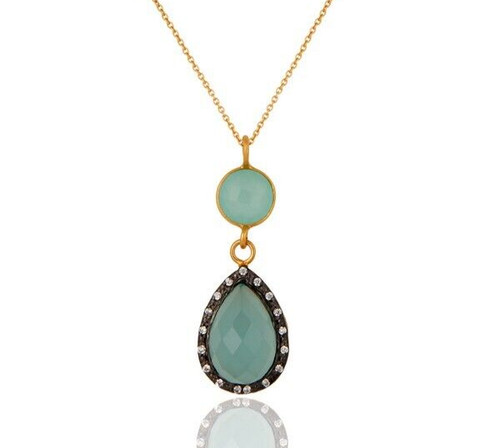 Collana con ciondolo - , catena