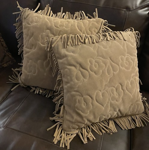 Set cuscino design scamosciato
