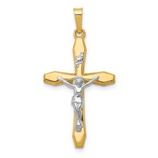 14K Two-tone Gold Polished