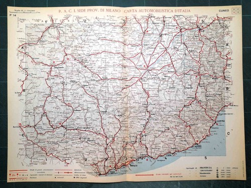 Carta geografica stradale