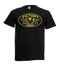 Maglietta T-shirt Nera con stampa VICTORY MOTORCYCLES