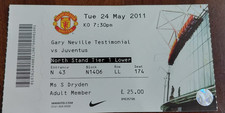 BIGLIETTO STUB- GARY NEVILLE