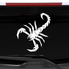 Adesivo Scorpione Bianco 27x20