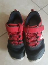 lotto 599b scarpe ginnastica bimbo bambino decatlon nere rosse mis.33