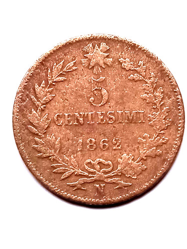 Centesimi 1862 n vittorio - 5,