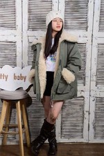 Parka Verde Oliva Con Interno
