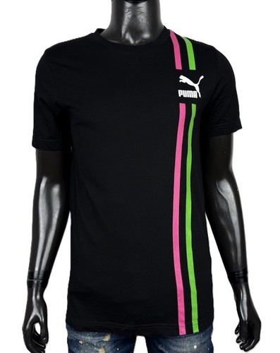 Puma shirt uomo - nera, logo