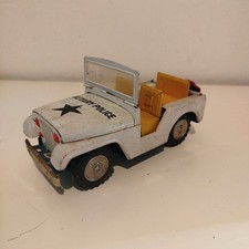Toy Jeep military Police Patrol Giocattolo in Latta Tin Toy Vintage japan 50/60s