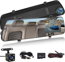 Telecamera per specchietto retrovisore con scheda TF da 64G, touch DB026