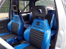 FODERE SEDILI AUTO COPRISEDILI ASIAM  SUZUKI VITARA 3 P. 1989/2003  Nero/azzurro