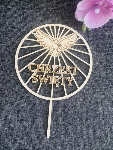 Cake topper battesimo
