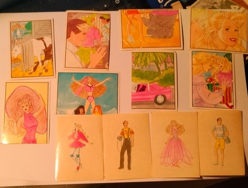 Barbie panini 1989 lotto - ,