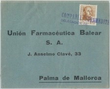 75503 - SPAGNA - STORIA POSTALE - FRANCOBOLLO BARCA su COPERTINA