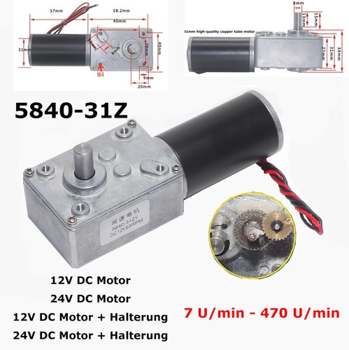 Dc12v 24v 5840 31zy metallo - dc12v,