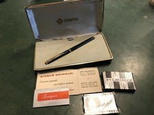 Penna Stilografica Osama Lacquer Blu Con Pennino Oro 14kt vintage epoca
