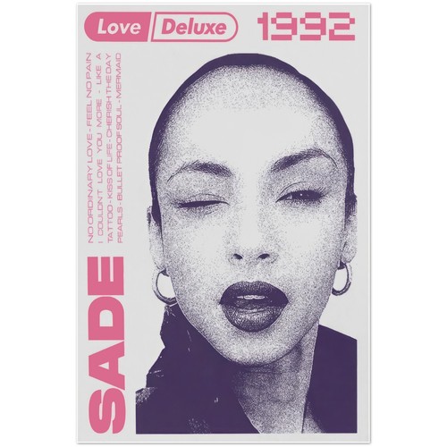 Poster copertina album sade - copertina,