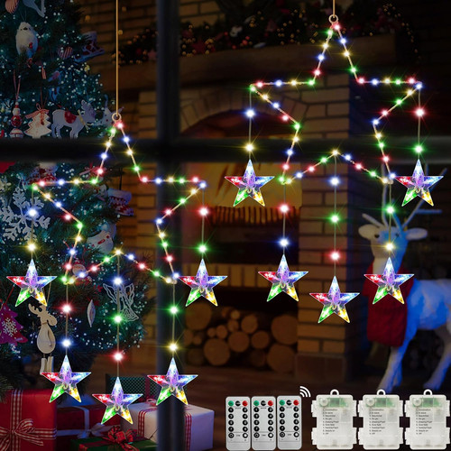 Luci stelle natale - luci, finestre