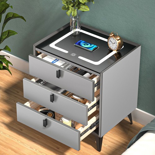 Comodino led lucido - comodino,