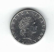 MONETA coin 50 LIRE (piccole) Italia 1994 Repubblica Italiana 