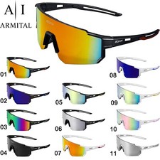 Occhiali da Ciclismo Sole Sportivi UV400 Lenti Policarbonato Bici Moto Running