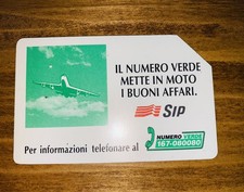SCHEDA TELEFONICA USATA 347 (cat Golden) AEREO VERDE 15 Mila Con Ocr Ondulato