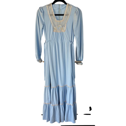 Maxi abito vintage blu