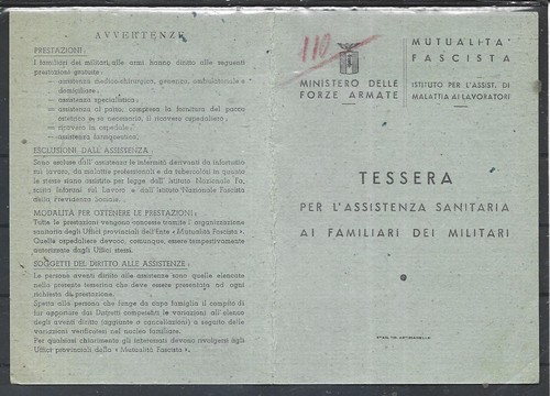 1945 rsi tessera per - 1945,