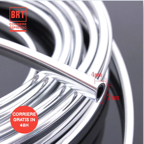 4mm striscia cromata - 3m*4mm,