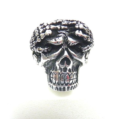 Anello teschio argento 925 - teschio,