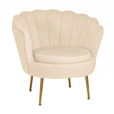 Poltrona velluto con schienale