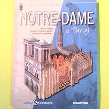 NOTRE DAME DI PARIGI LIBRO+MODELLINO I MONUMENTI DE AGOSTINI