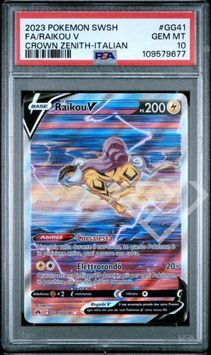 Pokémon card raikou - raikou, v